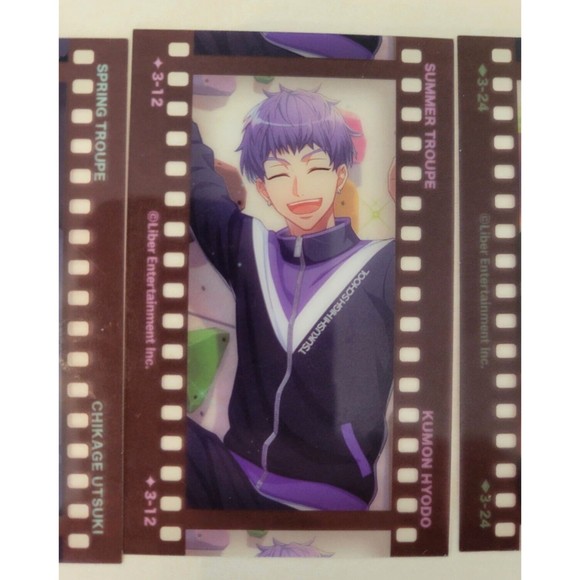 A3! Spring Summer Winter Troupe Kumon Hyodo, Chikage Utsuki, Guy Film Strip Card - Picture 3 of 5